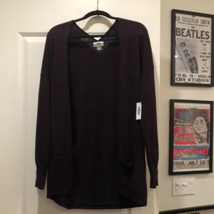 Long Dark purple cardigan never worn from Old Navy